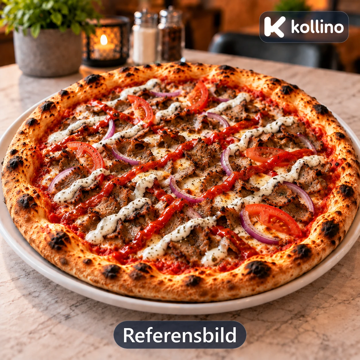 44. Gyros kebabpizza