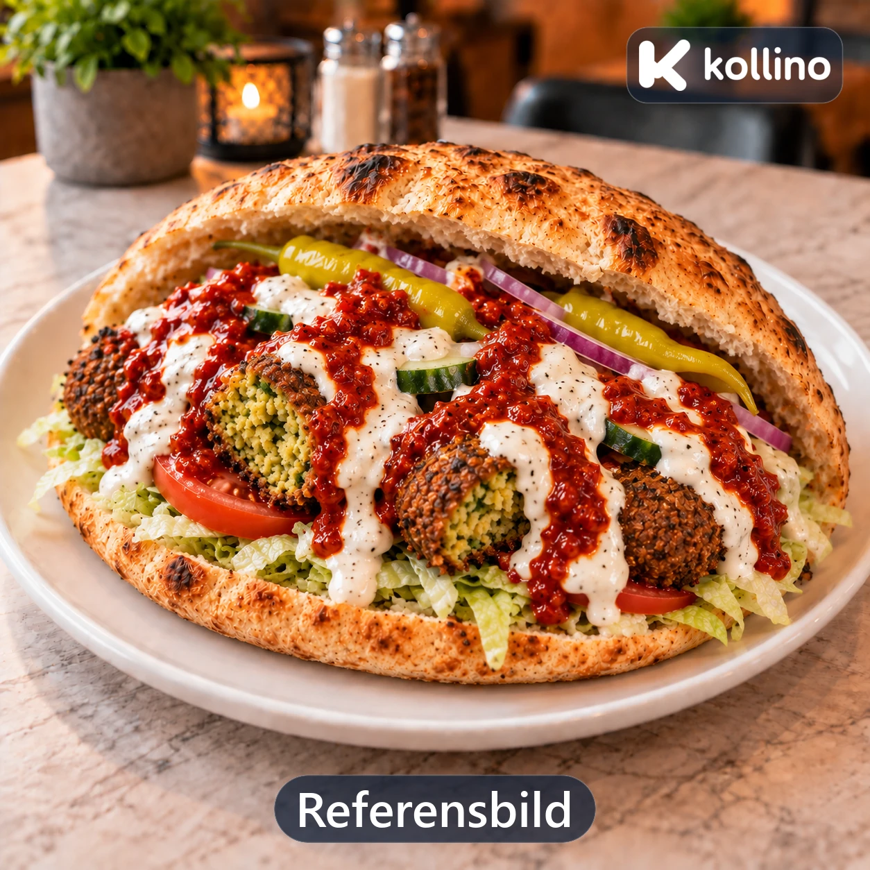 11. Falafel med bröd